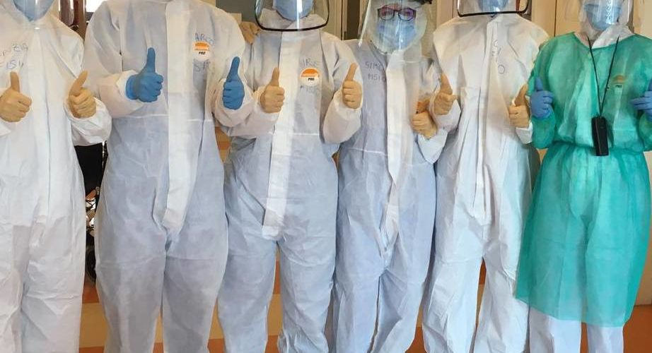 Personale dell’Ospedale Humanitas di Bergamo, una struttura sostenuta da E.ON durante la pandemia