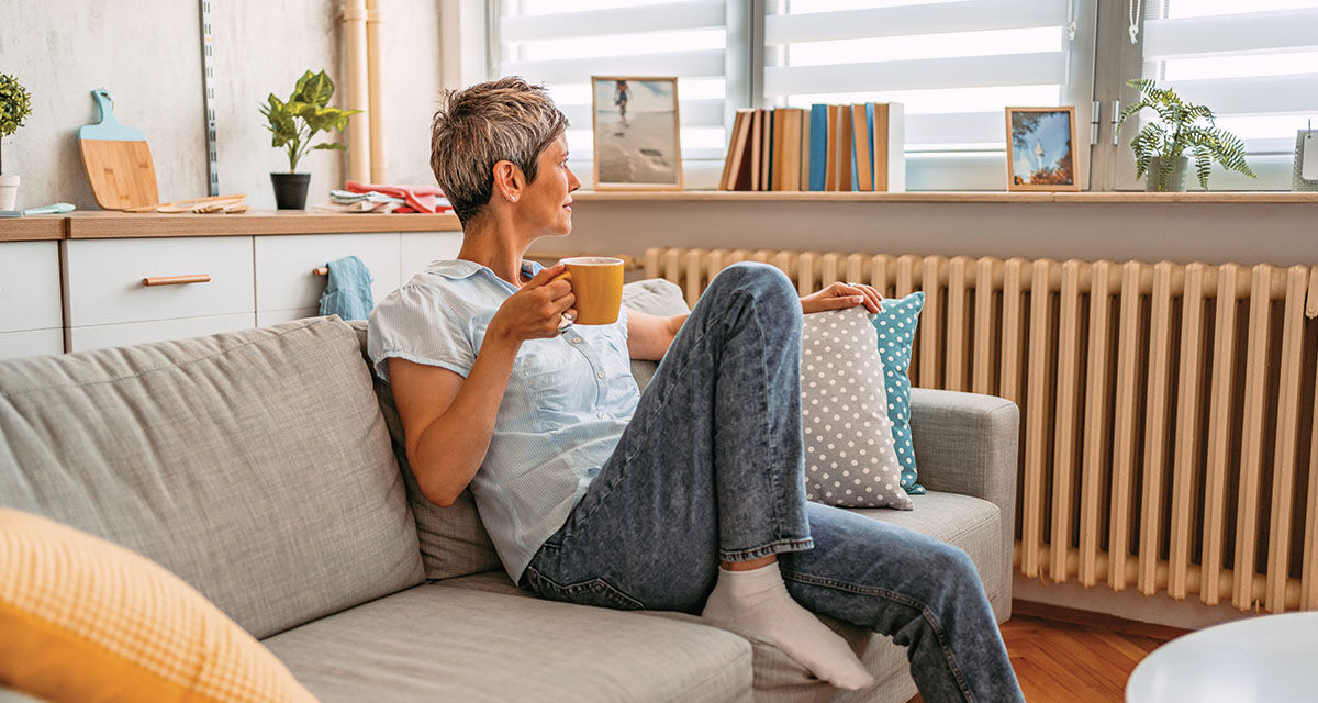 Impianto di riscaldamento autonomo installato in un appartamento moderno